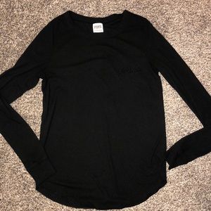 PINK black long sleeve top !